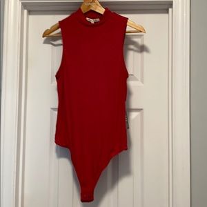 NWT - Express Sleeveless Bodysuit - Coral